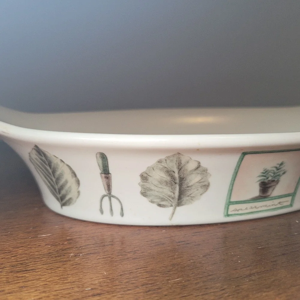 Pfaltzgraff Naturewood 11 Inch Au Gratin Dish‎ Garden Baking Pan